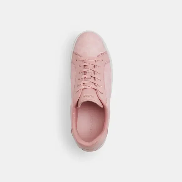 Coach High Line Sneaker In Signature Canvas - Powder Pink Petal New- NWT - Picture 4 of 7